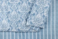 Comforters-Kirkland's Home Jessica Simpson Damask Queen Comforter Set Blue