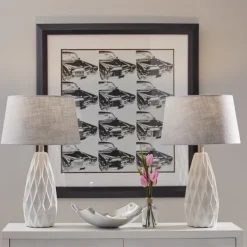 Table Lamps-Kirkland's Home Joan Table Lamps, Set Of 2 Gray
