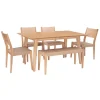 Dining Tables-Kirkland's Home Judith Natural Woven Rope 6-Pc. Dining Set