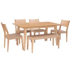 Dining Tables-Kirkland's Home Judith Natural Woven Rope 6-Pc. Dining Set