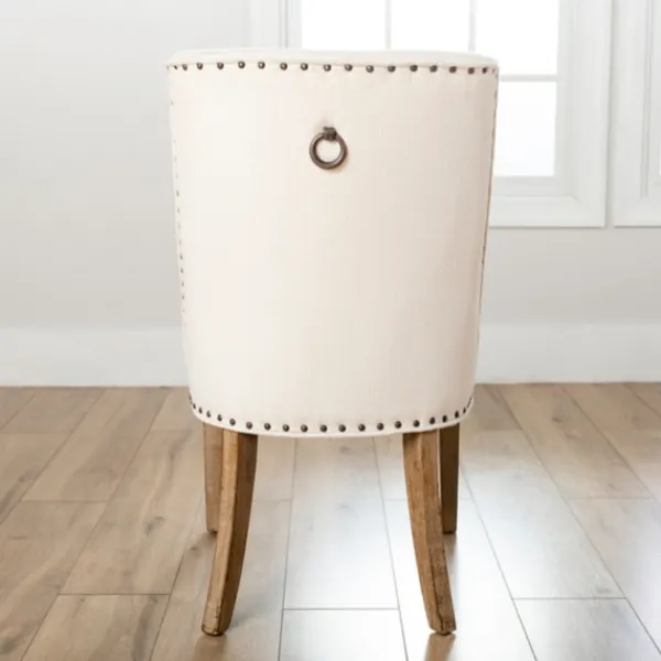 Dining Chairs-Kirkland's Home Julia Cream Upholstered Dining Chair Ivory