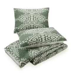 Quilts-Kirkland's Home Justina Blakeney Aisha King Quilt Set Green