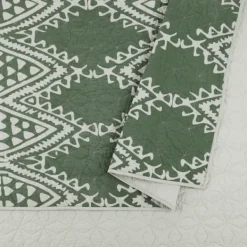 Quilts-Kirkland's Home Justina Blakeney Aisha Queen Quilt Set Green