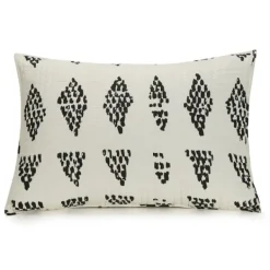 Quilts-Kirkland's Home Justina Blakeney Beaded 3-Pc. Full/Queen Quilt Set Ivory/Black/Yellow