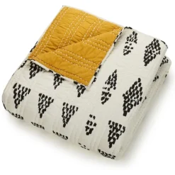 Quilts-Kirkland's Home Justina Blakeney Beaded 3-Pc. King Quilt Set Ivory/Gray/Yellow