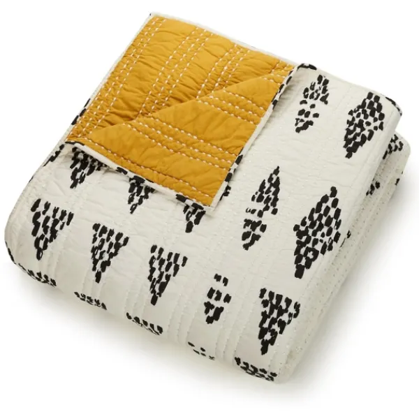 Quilts-Kirkland's Home Justina Blakeney Beaded 3-Pc. King Quilt Set Ivory/Gray/Yellow