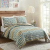 Quilts-Kirkland's Home Justina Blakeney Blue Hypnotic King Quilt Set Blue/White