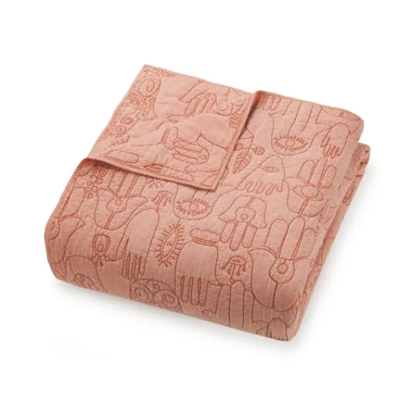 Quilts-Kirkland's Home Justina Blakeney Blush Hamsa King Quilt Set Pink
