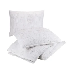 Quilts-Kirkland's Home Justina Blakeney Cloud Hamsa King Quilt Set White