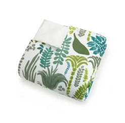 Duvets-Kirkland's Home Justina Blakeney Green Jardin King Duvet Set Green/Blue/White