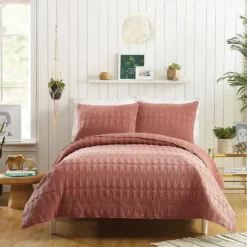 Quilts-Kirkland's Home Justina Blakeney 3-Pc. Full/Queen Quilt Set Red
