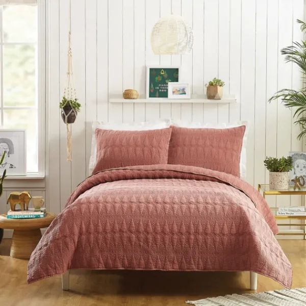 Quilts-Kirkland's Home Justina Blakeney 3-Pc. King Quilt Set Red