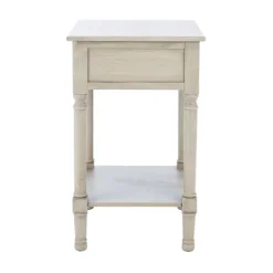 Accent & End Tables-Kirkland's Home Karson Carved Turned Legs Accent Table Gray