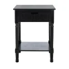Accent & End Tables-Kirkland's Home Karson Carved Turned Legs Accent Table Black