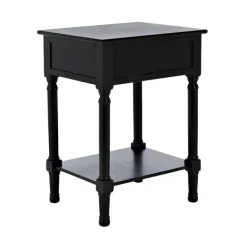 Accent & End Tables-Kirkland's Home Karson Carved Turned Legs Accent Table Black