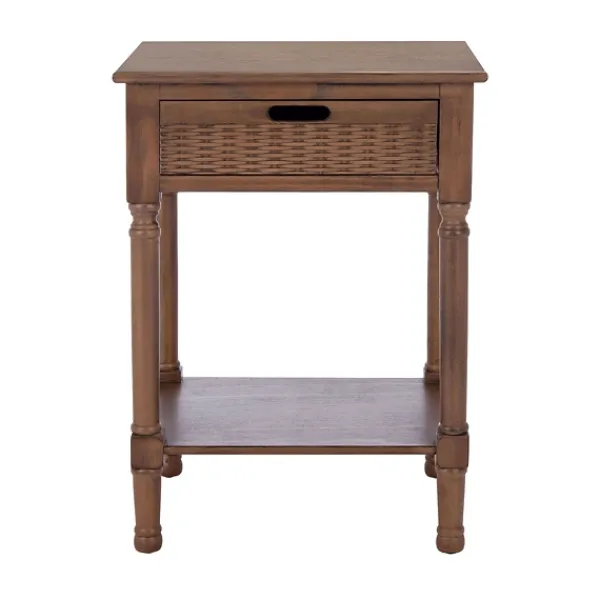 Accent & End Tables-Kirkland's Home Karson Carved Turned Legs Accent Table Brown