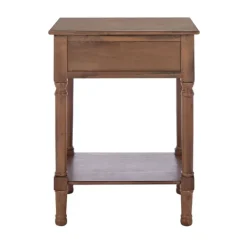 Accent & End Tables-Kirkland's Home Karson Carved Turned Legs Accent Table Brown