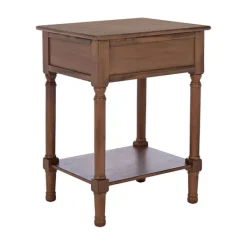 Accent & End Tables-Kirkland's Home Karson Carved Turned Legs Accent Table Brown