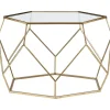Coffee Tables-Kirkland's Home Kate Round Metal Coffee Table Gold