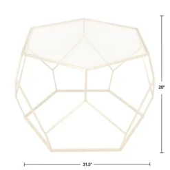 Coffee Tables-Kirkland's Home Kate Round Metal Coffee Table Gold