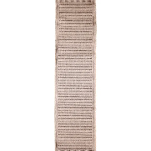 Outdoor Rugs-Kirkland's Home Kaya Natural Gradient Indoor/Outdoor Runner, 2X7 Tan