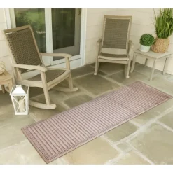 Outdoor Rugs-Kirkland's Home Kaya Natural Gradient Indoor/Outdoor Runner, 2X7 Tan