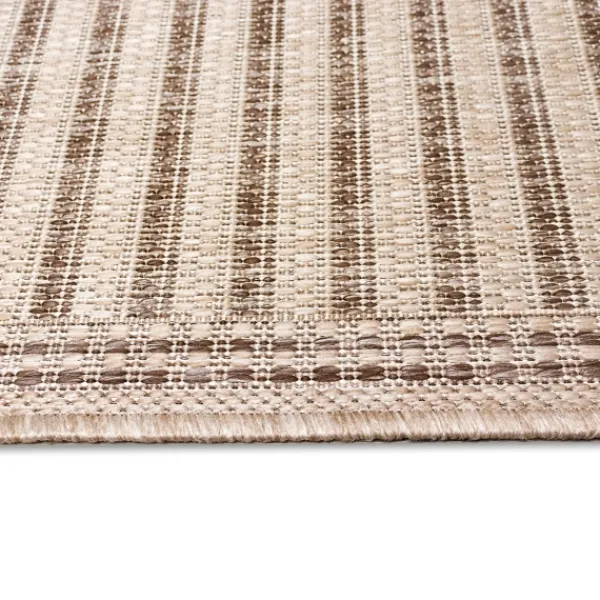 Outdoor Rugs-Kirkland's Home Kaya Natural Gradient Indoor/Outdoor Runner, 2X7 Tan