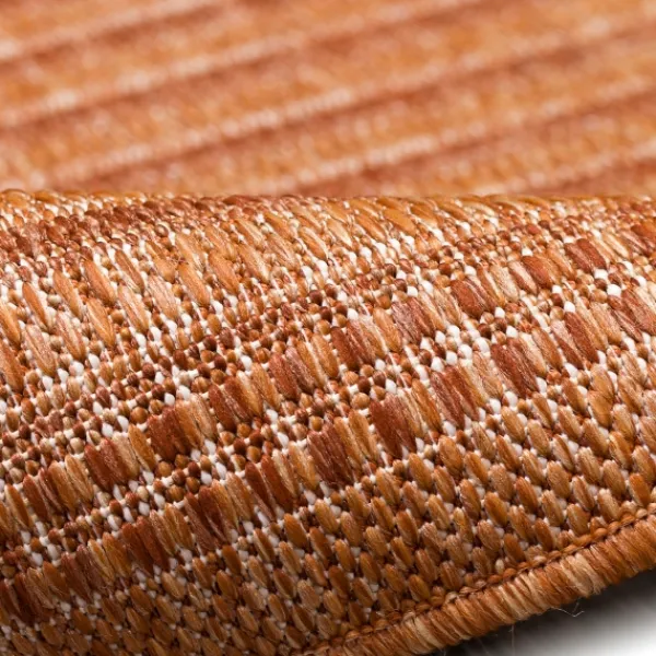 Outdoor Rugs-Kirkland's Home Kaya Rust Gradient Indoor/Outdoor Area Rug, 6X9 Orange