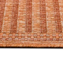 Outdoor Rugs-Kirkland's Home Kaya Rust Gradient Indoor/Outdoor Area Rug, 4X7 Orange