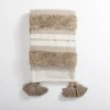 Blankets & Throws-Kirkland's Home Khaki Montauk Cotton Tufted Throw Tan