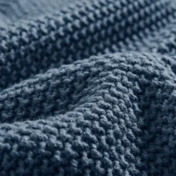 Blankets & Throws-Kirkland's Home King Rylan Knit Blanket Blue