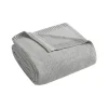 Blankets & Throws-Kirkland's Home King Rylan Knit Blanket Gray