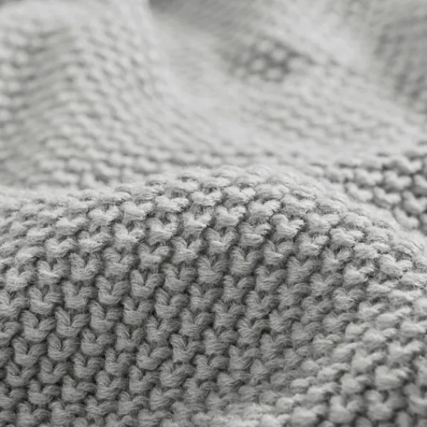 Blankets & Throws-Kirkland's Home King Rylan Knit Blanket Gray