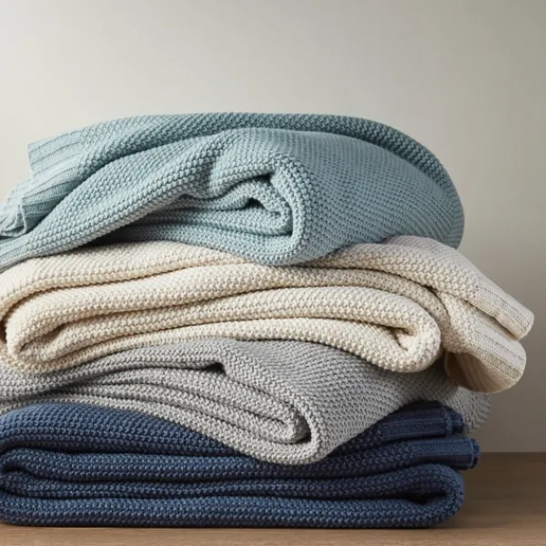 Blankets & Throws-Kirkland's Home King Rylan Knit Blanket Gray