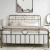 Beds & Headboards-Kirkland's Home King Size Bronze Pipe Bed Frame Brown