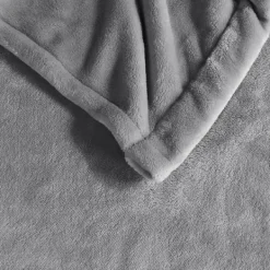 Blankets & Throws-Kirkland's Home King Ultra Soft Plush Heated Blanket Gray