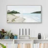 Framed Art-Kirkland's Home Kiss From A Wave Framed Wall Art Gray/White/Green