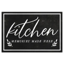Wall Quotes & Signs-Kirkland's Home Kitchen Memories Canvas Wall Plaque Black/White