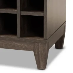 Cabinets & Sideboards-Kirkland's Home Kitredge Dark Wine Cabinet Brown