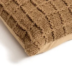 Pillows-Kirkland's Home Knit Cotton Pillow Brown