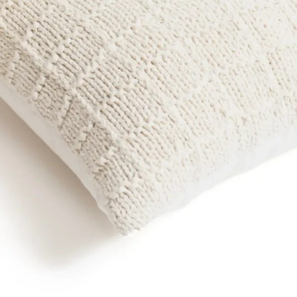 Pillows-Kirkland's Home Knit Cotton Pillow Ivory