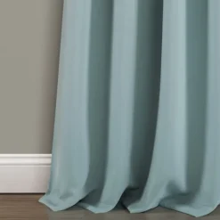 Curtains & Drapes-Kirkland's Home Knotted Curtain Panel Set, 95 In. Blue