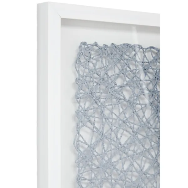 Framed Art-Kirkland's Home Knotted String 2-Pc. Shadow Box Set Green/Blue/White