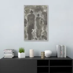 Framed Art-Kirkland's Home Know That We Love You Framed Canvas Art Gray/White