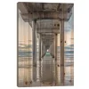Wall Plaques-Kirkland's Home La Jolla Pier Wood Art Print Brown/Blue