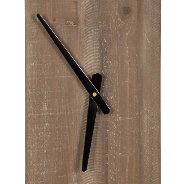 Clocks-Kirkland's Home Ladd Natural Wood Wall Clock Black