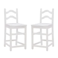 Bar Stools & Counter Height Stools-Kirkland's Home Ladder Back Counter Stools, Set Of 2 White