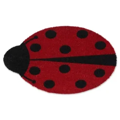 Doormats-Kirkland's Home Ladybug Shaped Doormat Red/Black