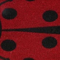 Doormats-Kirkland's Home Ladybug Shaped Doormat Red/Black