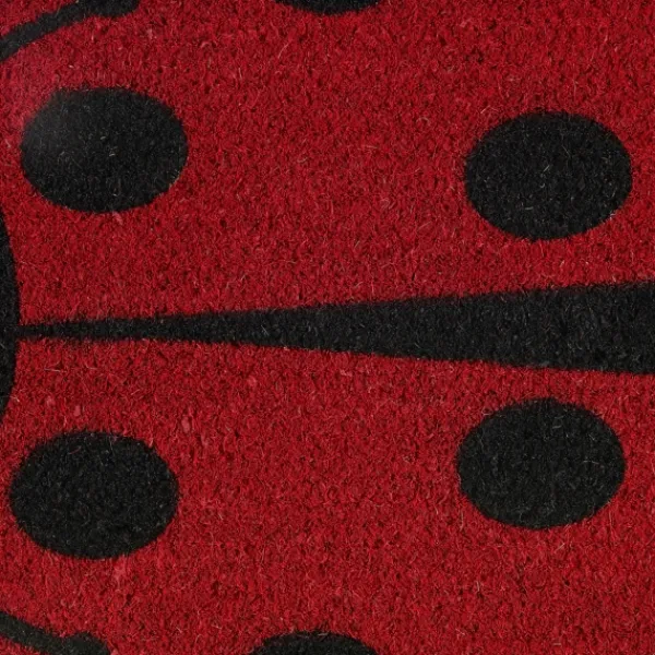 Doormats-Kirkland's Home Ladybug Shaped Doormat Red/Black